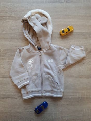 Sweat a capuche zippé kiabi