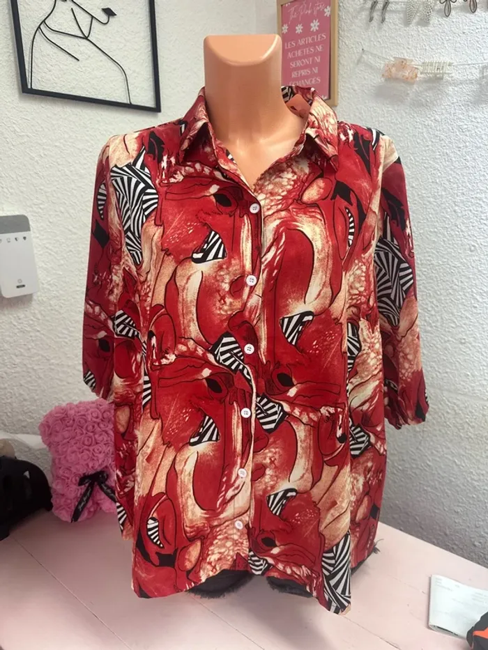 Chemise à motif Shein taille 1XL - photo numéro 2