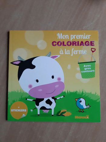Mon 1er coloriage à la ferme + stickers