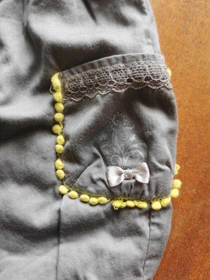 🌼 Ensemble mi-saison fille Orchestra 1 mois 53cm fille bohème broderie pompons - photo numéro 7