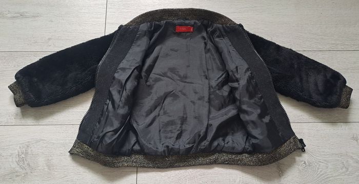 Blouson en peluche noir pour filles taille 3ans Tissaia - photo numéro 3
