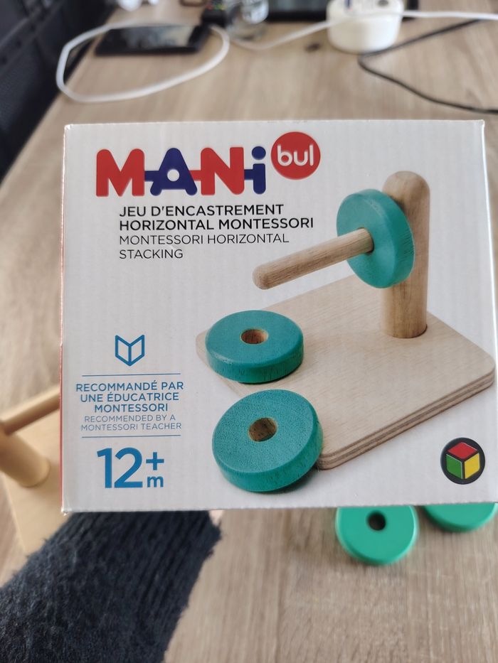 Jeu d'encastrement horizontal Montessori Manibul - photo numéro 5