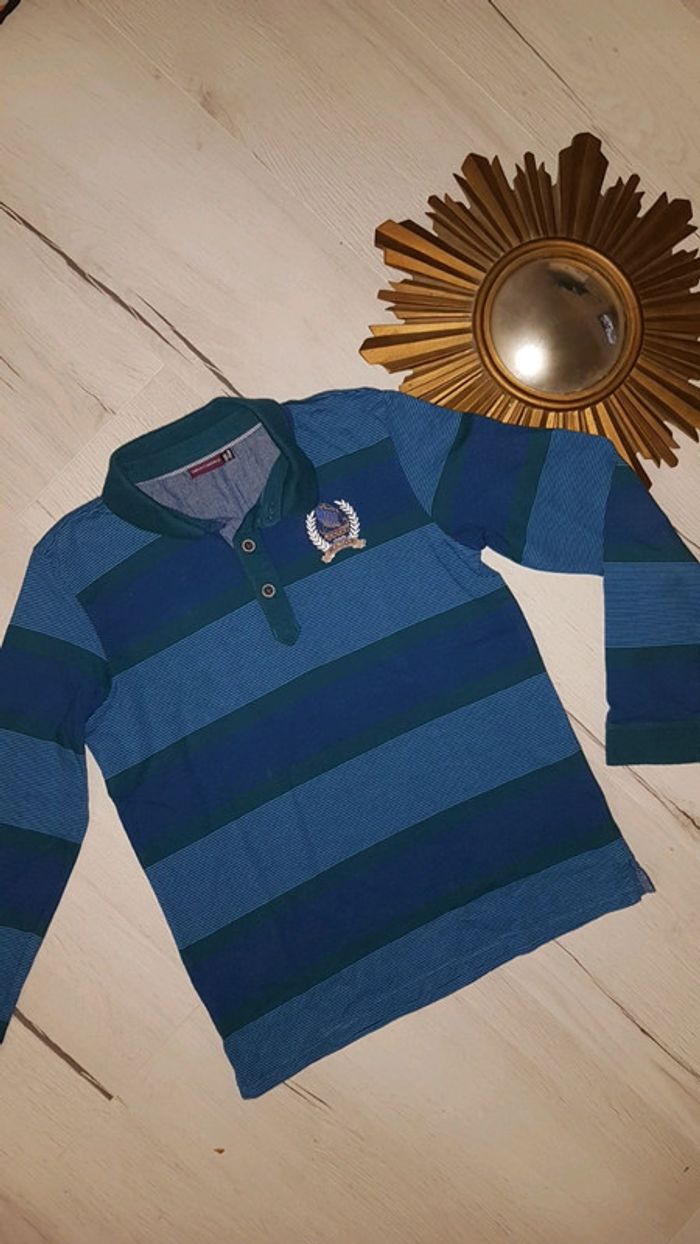 Polo bi couleur sergent major hiver garçon 11ans