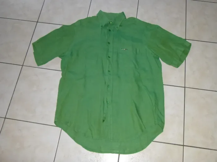 chemise manche court vert pomme Mise au Green taille L
