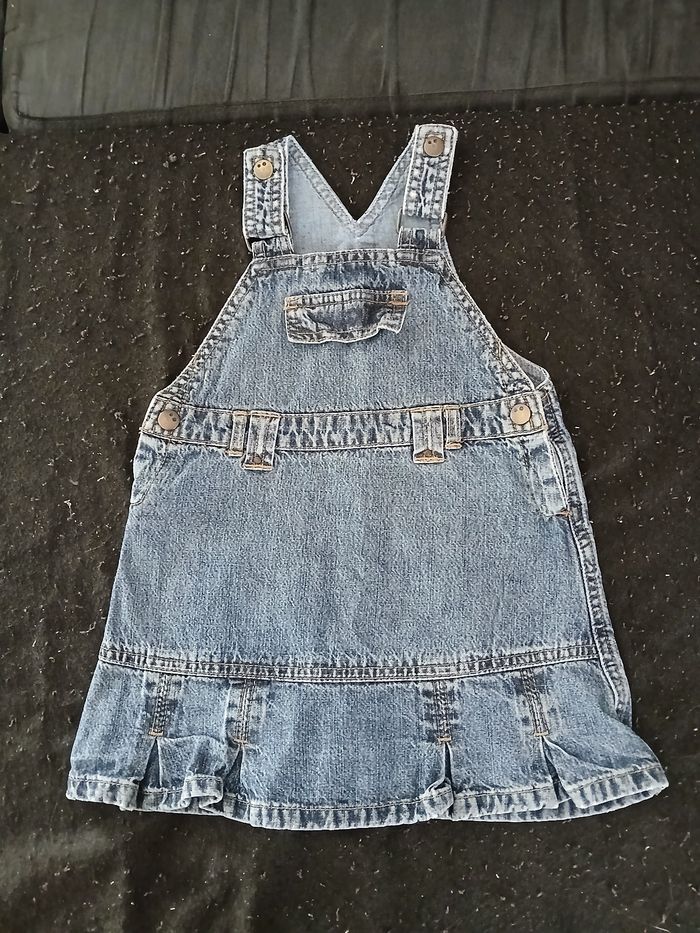 Robe salopette en jean 18 mois
