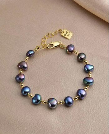Bracelet perles indigo naturelle