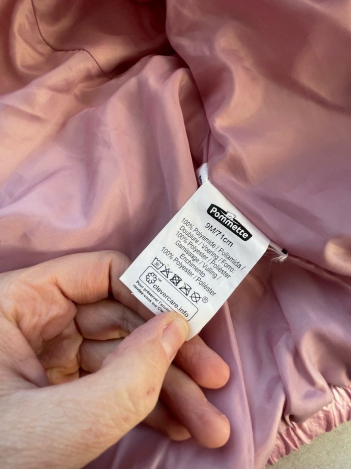 Doudoune pommette bébé fille 9 mois - photo numéro 6