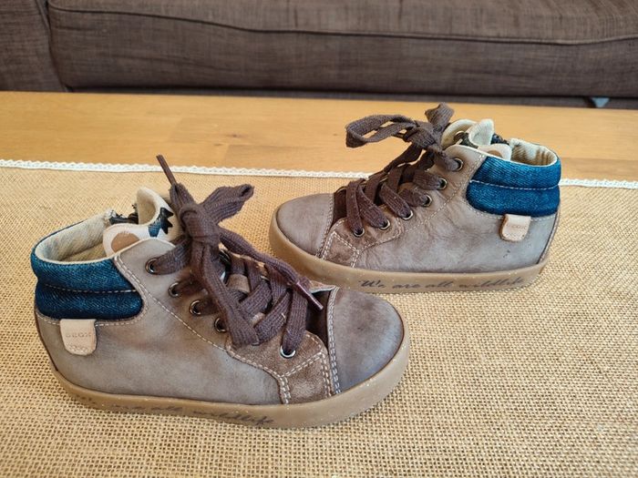 Bottines en cuir zippées et à lacets Geox en 27 (EU) - photo numéro 3