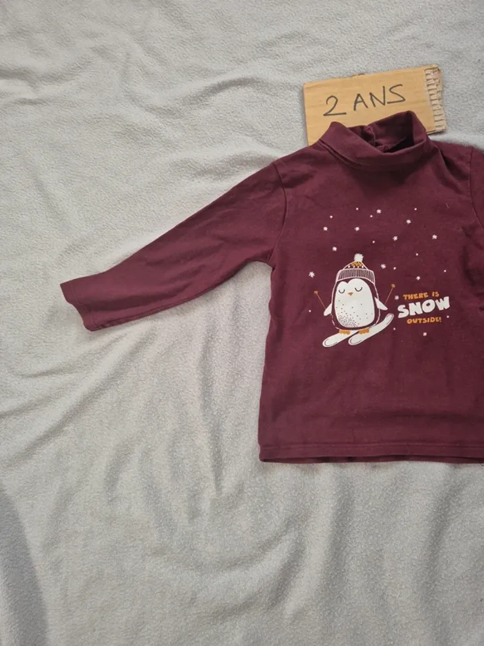 T-shirt col roule 24 mois kiabi - photo numéro 2