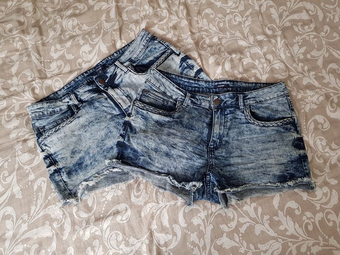 Lot de 2 shorts en jean bleu effet délavé Kiabi - photo numéro 2