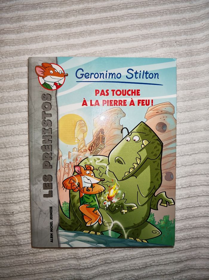 Livre Geronimo stilton pas touche à la pierre de feu