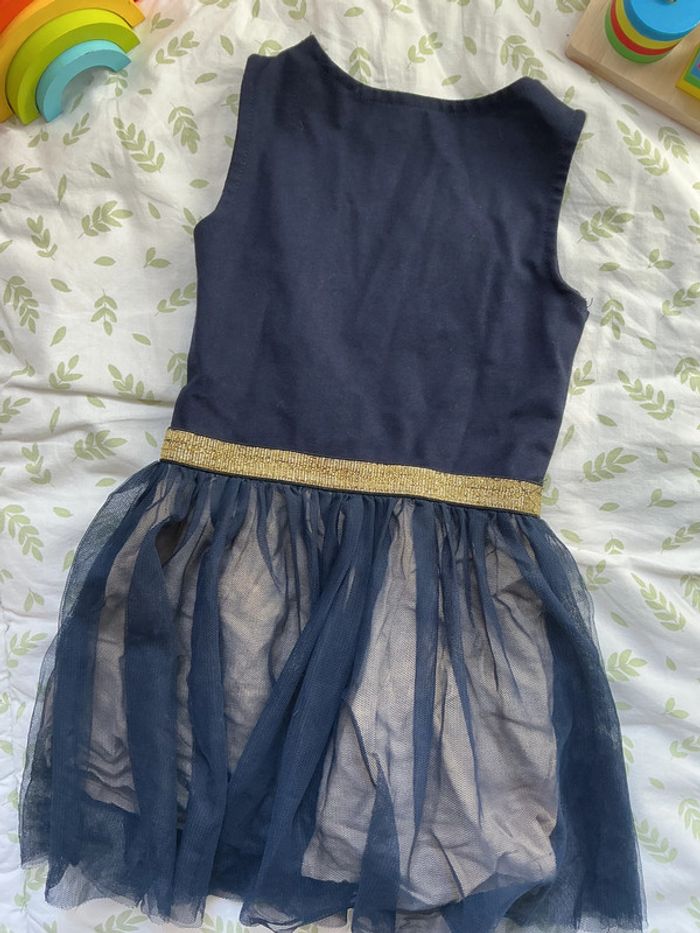 robe sans manches marine et doré avec tutu 2 ans u tout petits - photo numéro 7