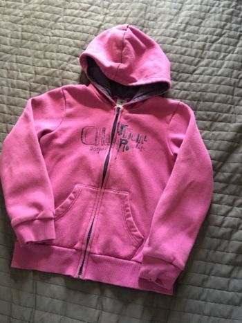 Veste à capuche violette 8 ans