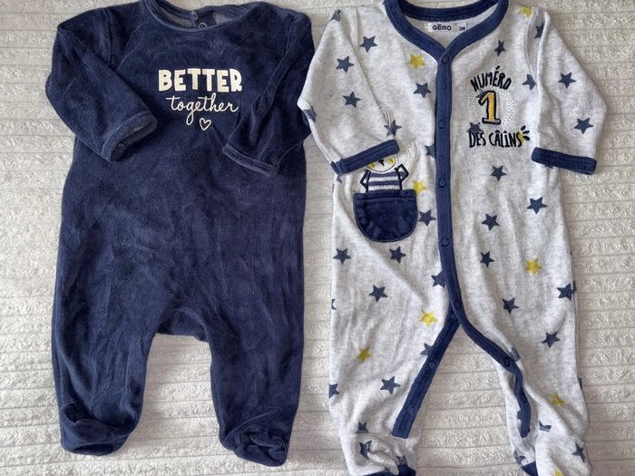 Lot pyjama velours