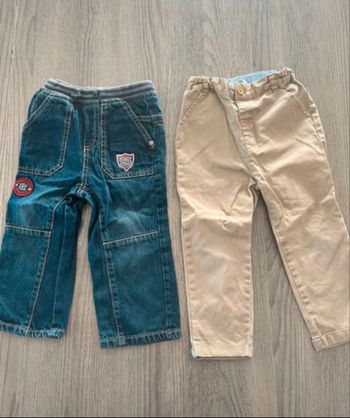 Lot pantalons taille 18 mois