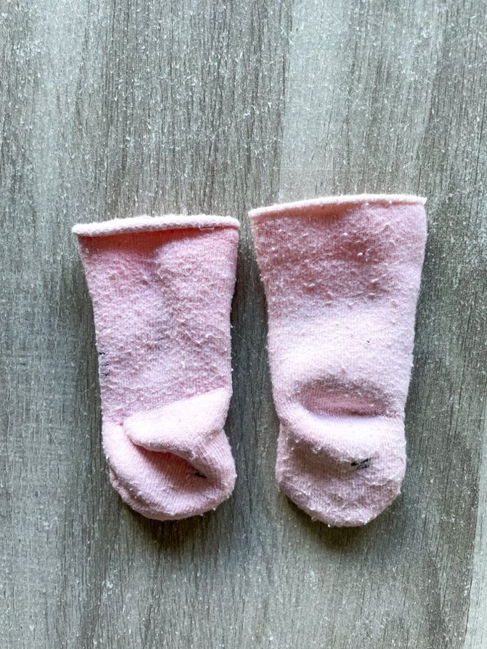 Paire de chaussettes chat bébé fille taille 14 - photo numéro 2