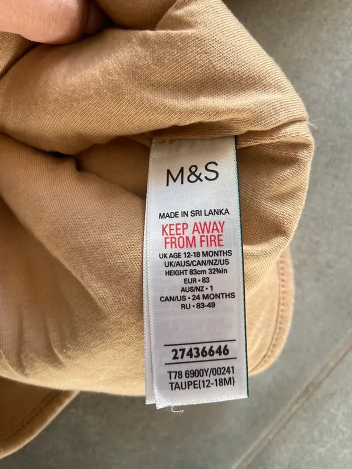 Veste mouton Marks & Spencer 12-18 M - photo numéro 5
