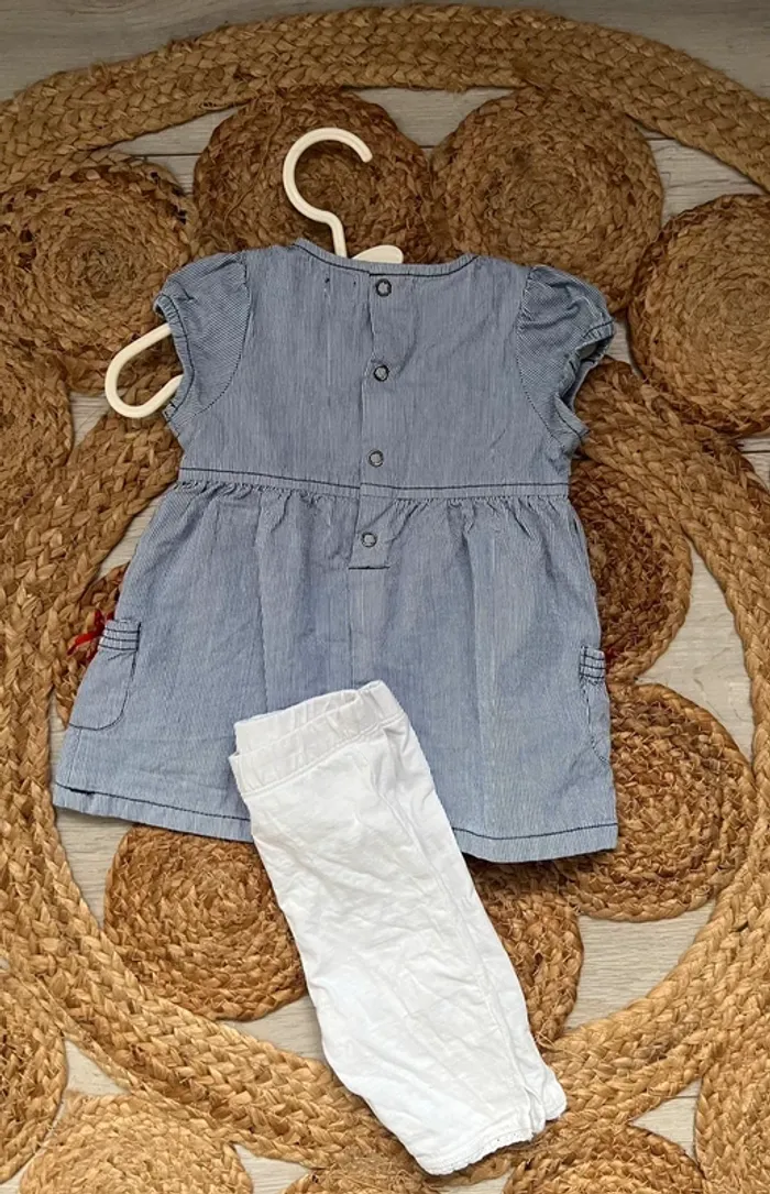 Ensemble fille robe + leggings terre de marin 9 m - photo numéro 3