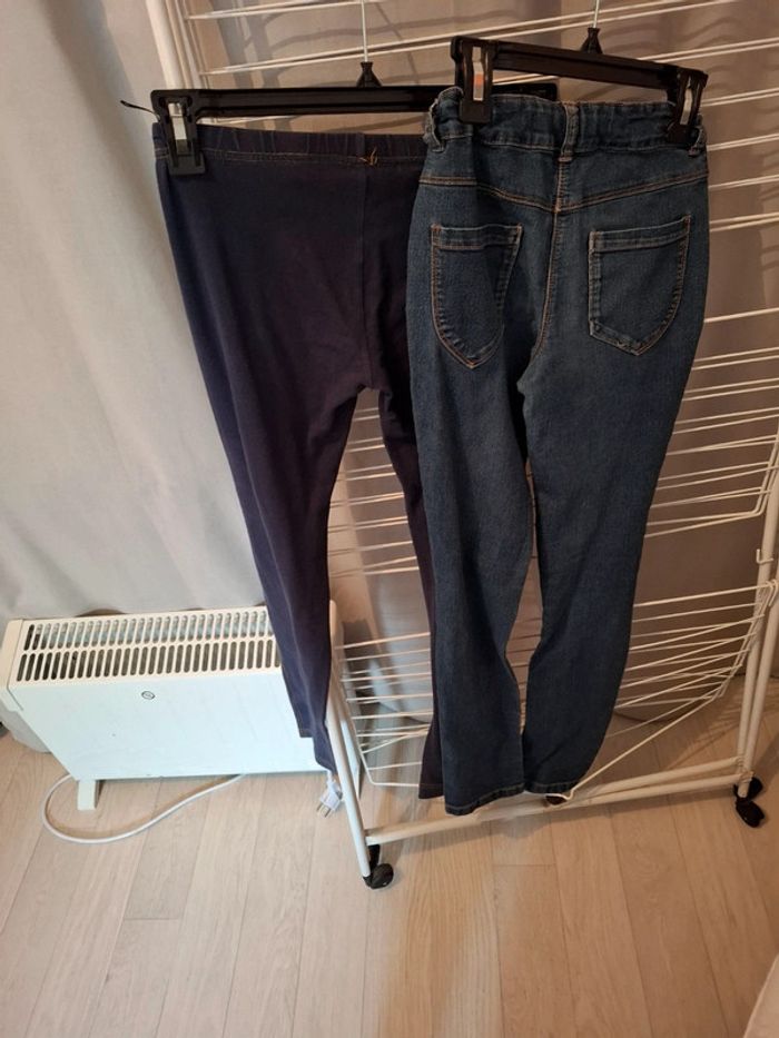 Magnifique lot d un leggings et d un jean fille - photo numéro 8