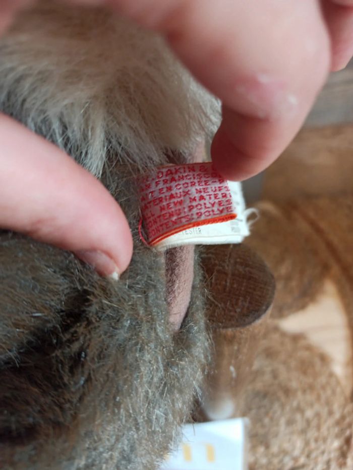 Marionnette peluche lapin dakin & company 1985 tbe - photo numéro 5