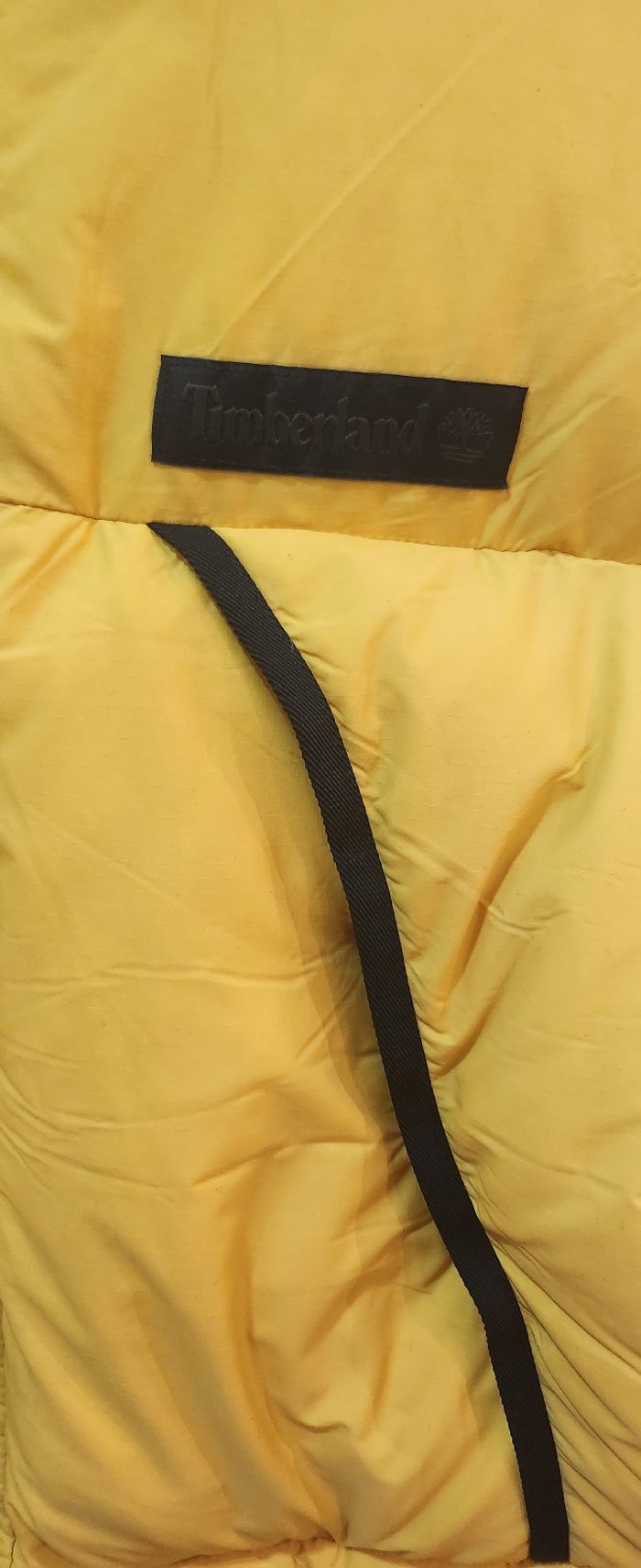 Doudoune Timberland jaune et noire 100% duvet – Taille M (neuve avec étiquettes) - photo numéro 3