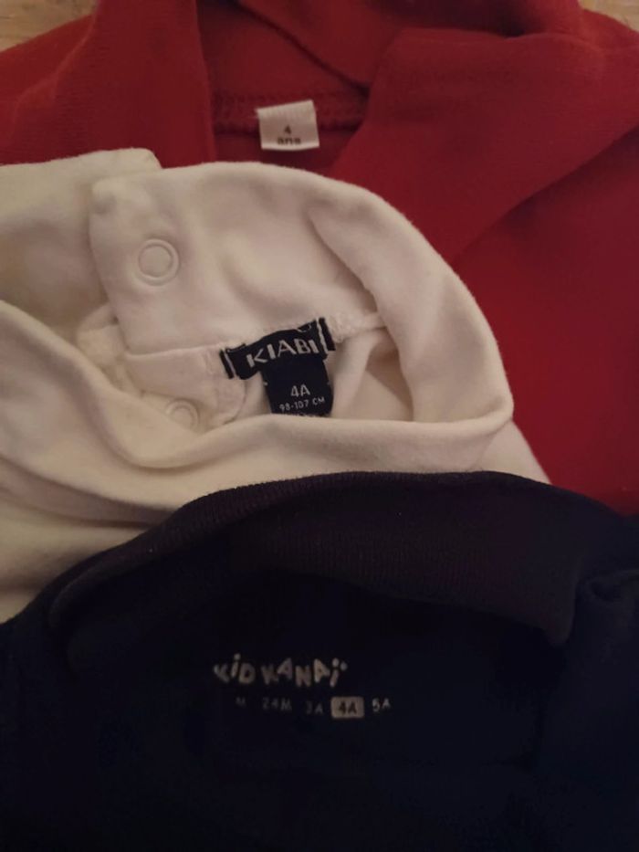 Lot 3 cols roulés - photo numéro 2