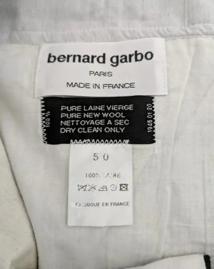 Pantalon 100% pure laine vierge - Bernard Garbo - taille 50 - photo numéro 4