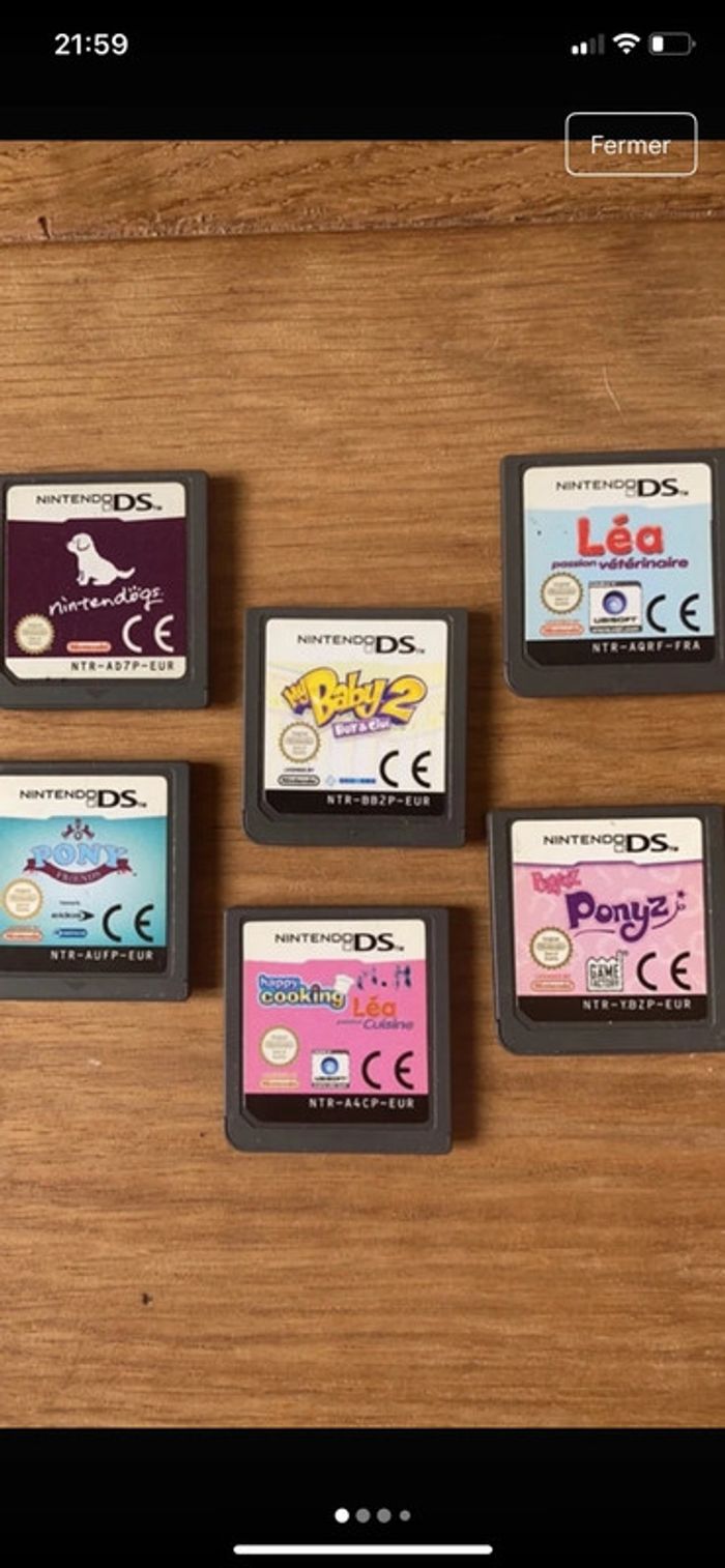 Lot de 6 jeux DS Nintendo - photo numéro 1