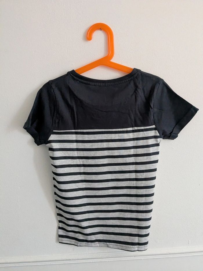 T-shirt marin lemon béret 8 ans - photo numéro 5