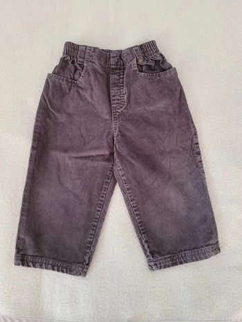 pantalon grain de blé en velours 18 mois