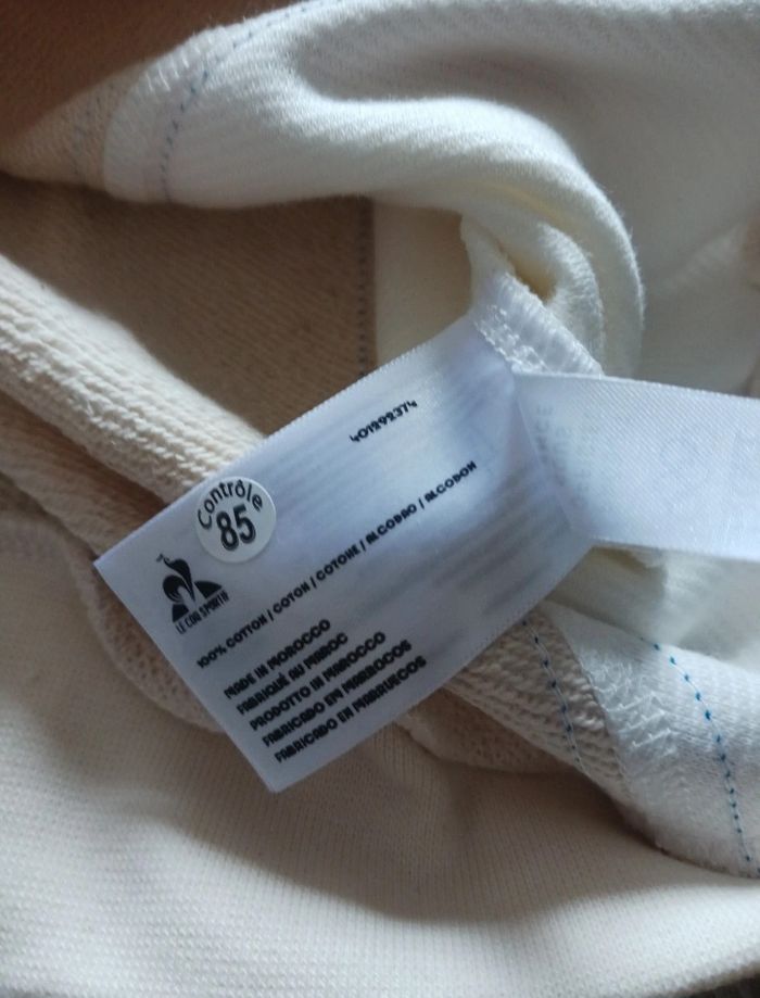 Sweat France blanc écru à capuche Le Coq Sportif édition Jeux Olympiques Paris 2024 taille XL - photo numéro 9