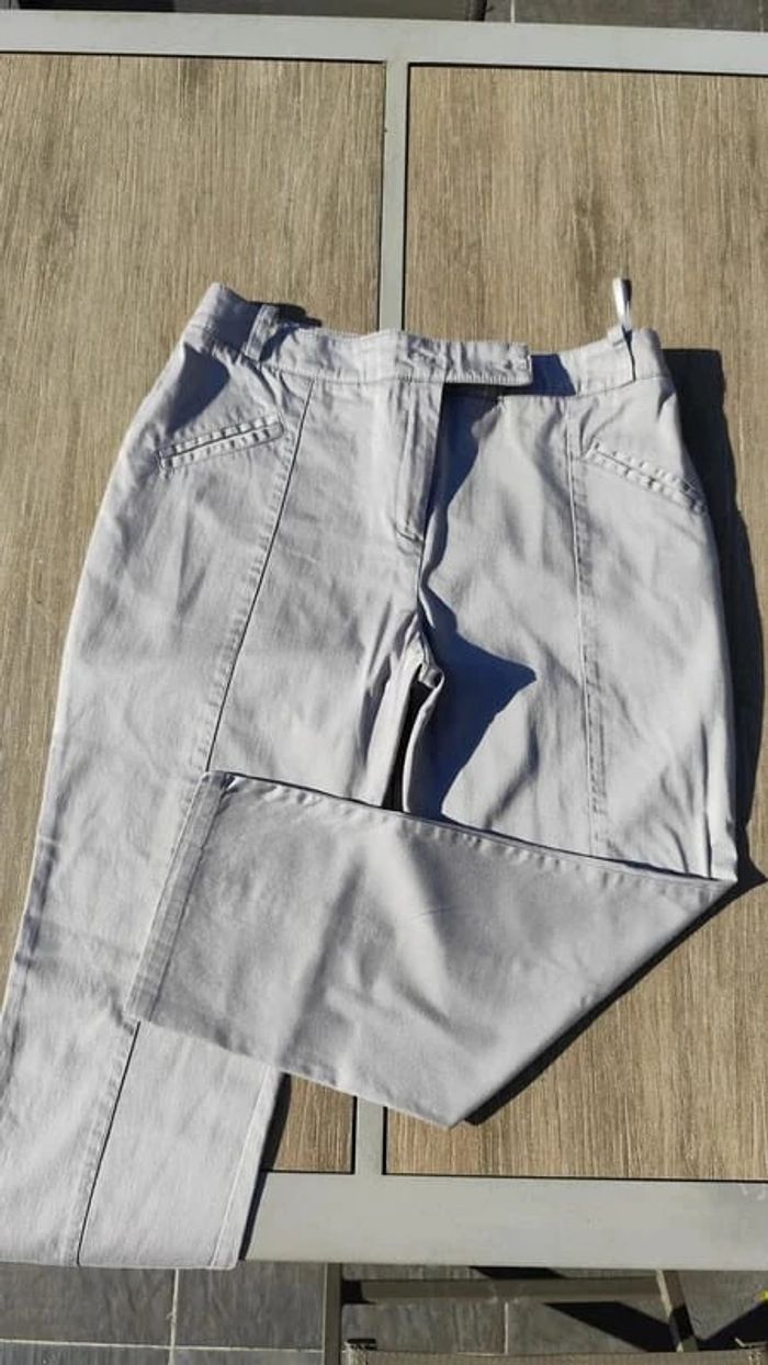 Pantacourt gris T42 - Jacqueline RIU - photo numéro 3