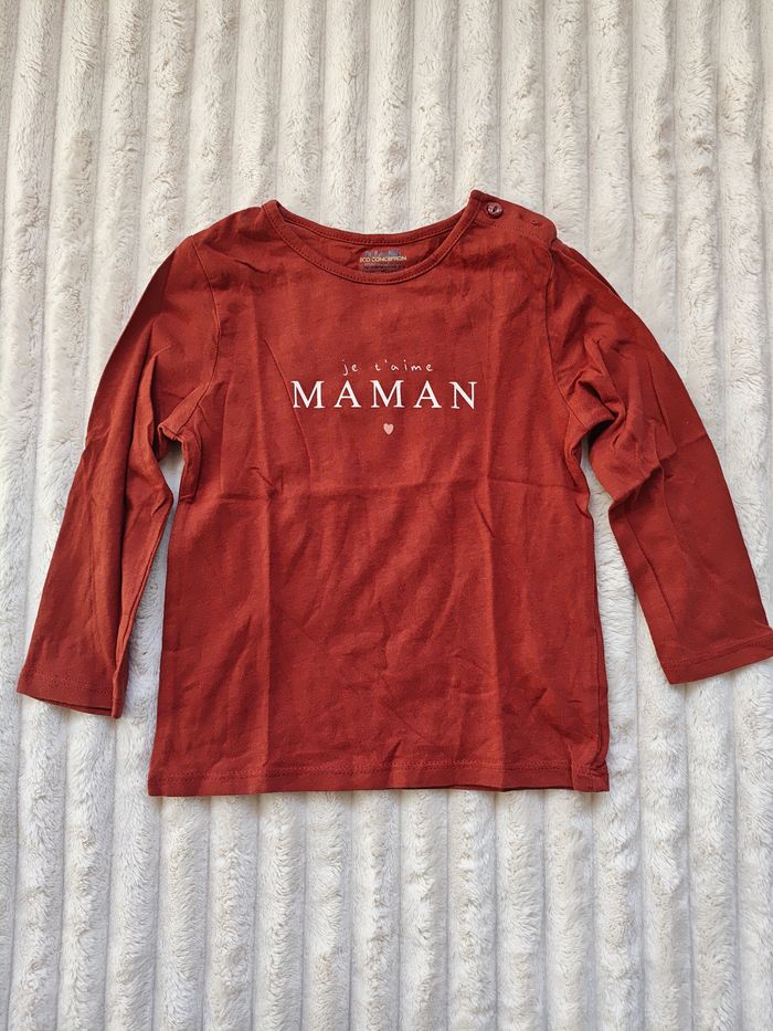 Tee-shirt manches longues Kiabi 2 ans