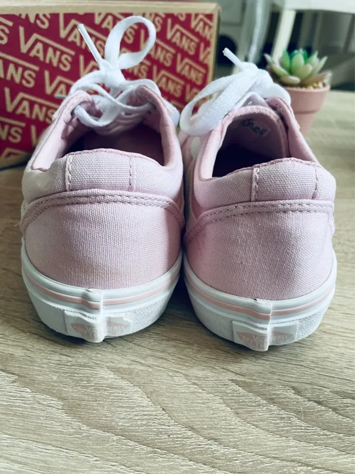Vans Ols Skool rose/blanc 36 - photo numéro 6