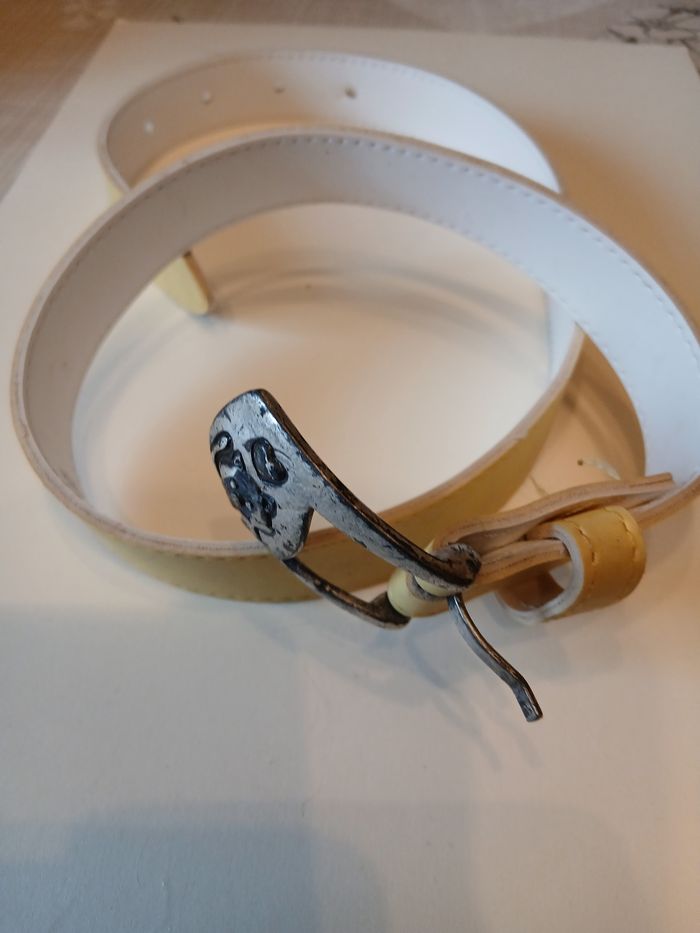 Ceinture femmes  jaune pâle - photo numéro 2