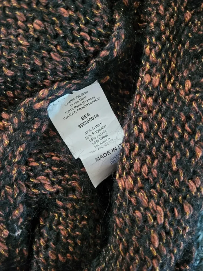 Pull à maille Harris Wilson - Fil doré - Taille M - photo numéro 6