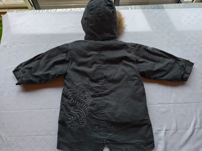 Manteau hiver dragon ooxoo 4 ans garçon - photo numéro 2