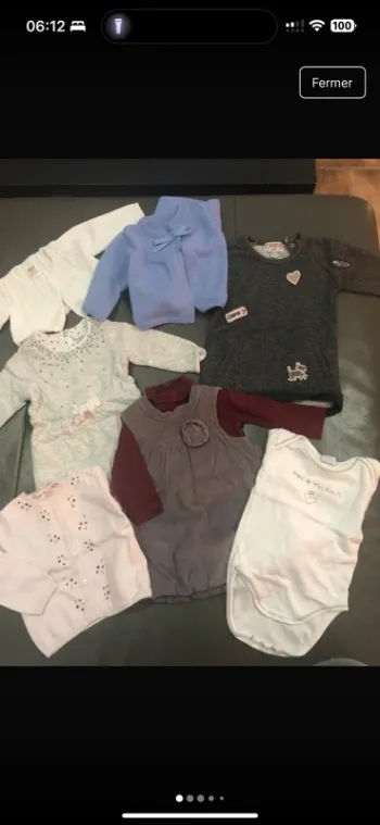 Lot de vêtements fille 6 mois demi-saison / hiver