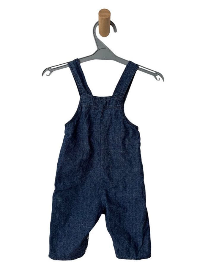 Salopette légère en jean bleu denim - La Compagnie des Petits 6 mois - photo numéro 3