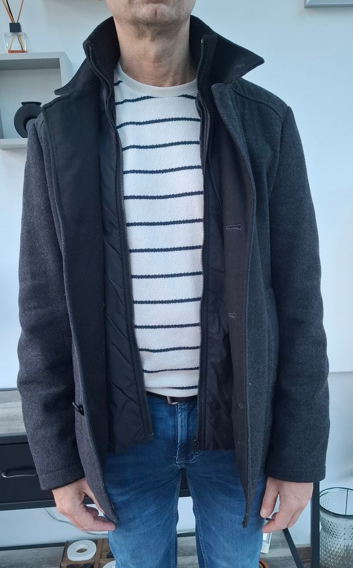 manteau JACK & JONES gris - photo numéro 3