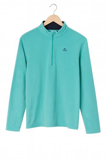 Pull polaire turquoise pour garçon 14-15 ans, 160-166 cm, Quechua, parfait état !