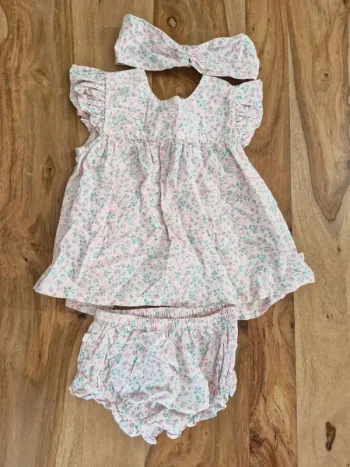 Ensemble blouse + bloomer + bandeau