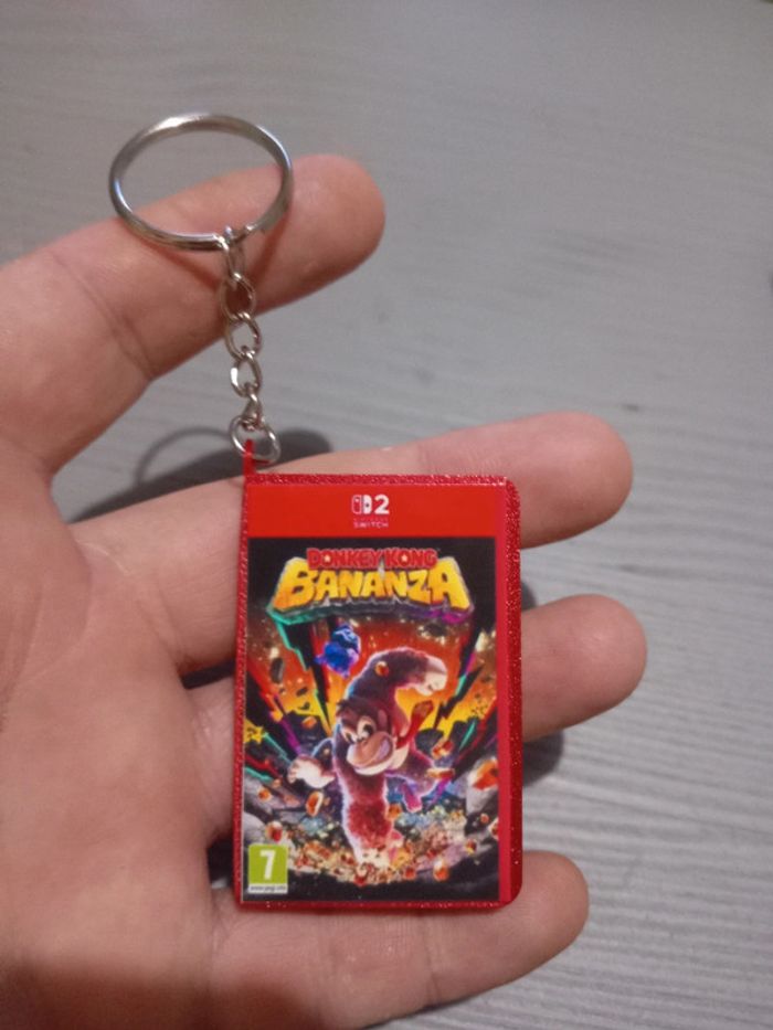 Porte clé pochette de jeu donkey kong bananza - photo numéro 2