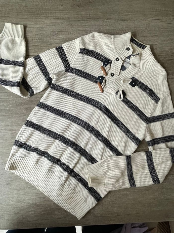 Pull marinière homme