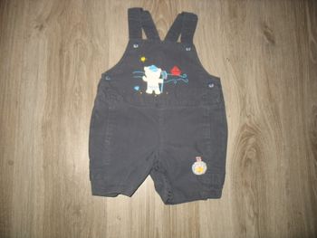 SALOPETTE COURTE BLEU MARINE BÉBÉ GARÇON - 6 MOIS - n°03