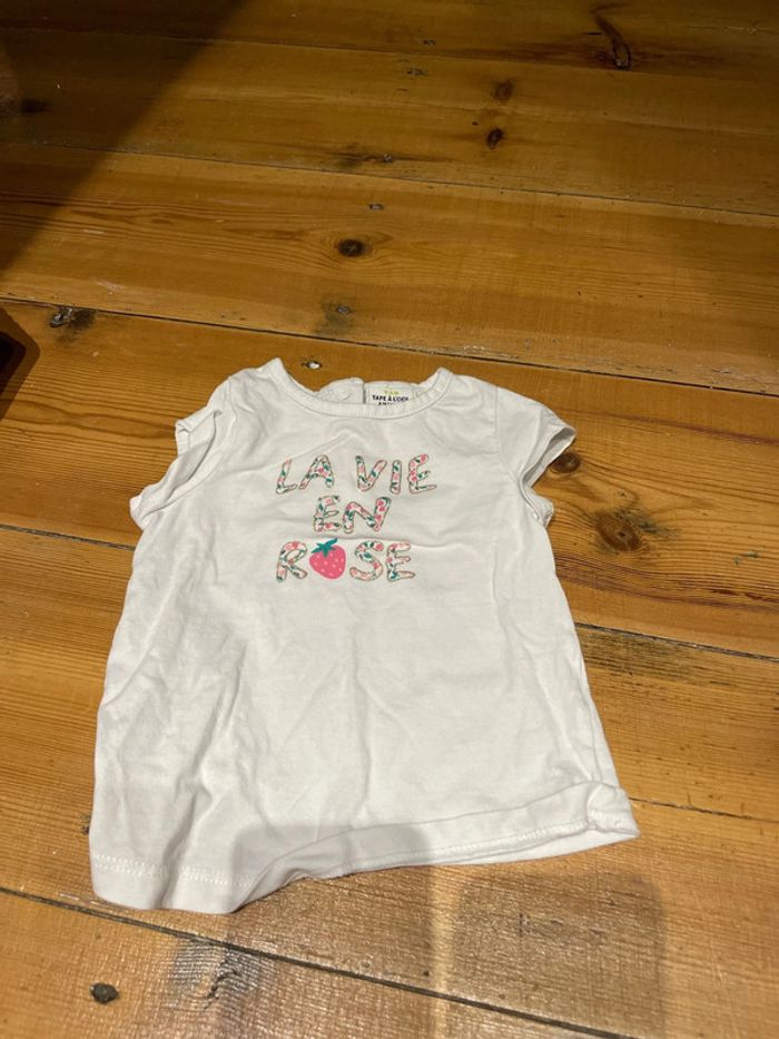 T-shirt la vie en rose 6 mois