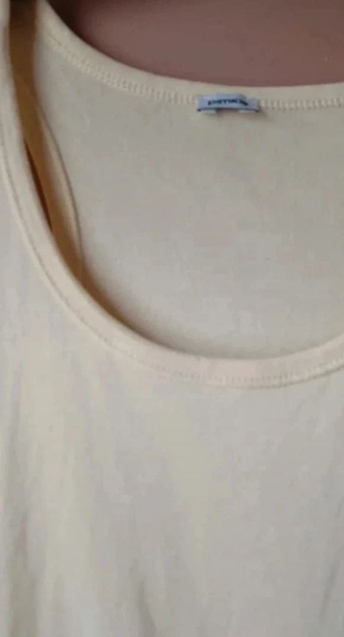 Débardeur jaune en coton taille 38 pimkie - photo numéro 6