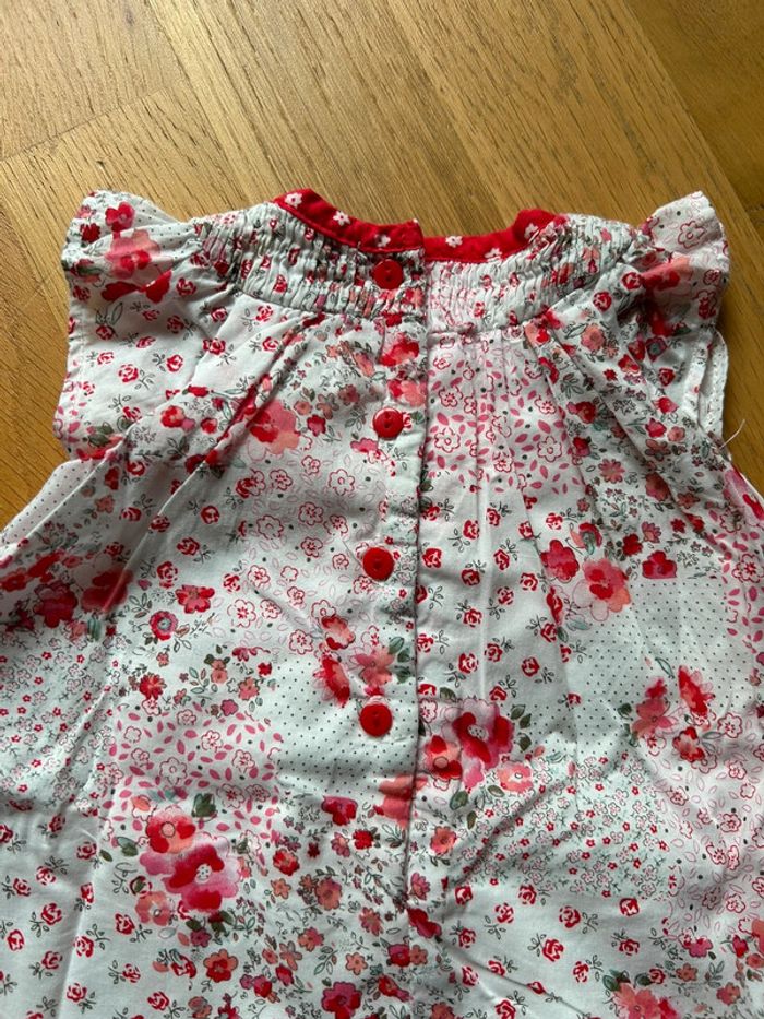 Robe combi short fleurs 2 en 1 bébé fille - photo numéro 7