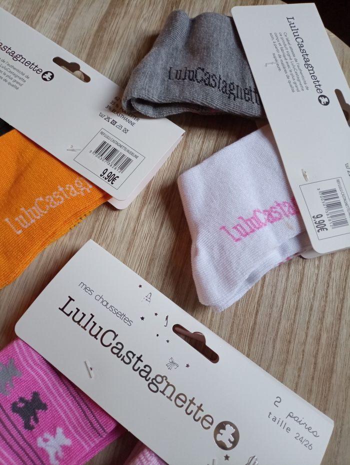 6 paires de chaussettes lulu castagnette 23-26 - photo numéro 2