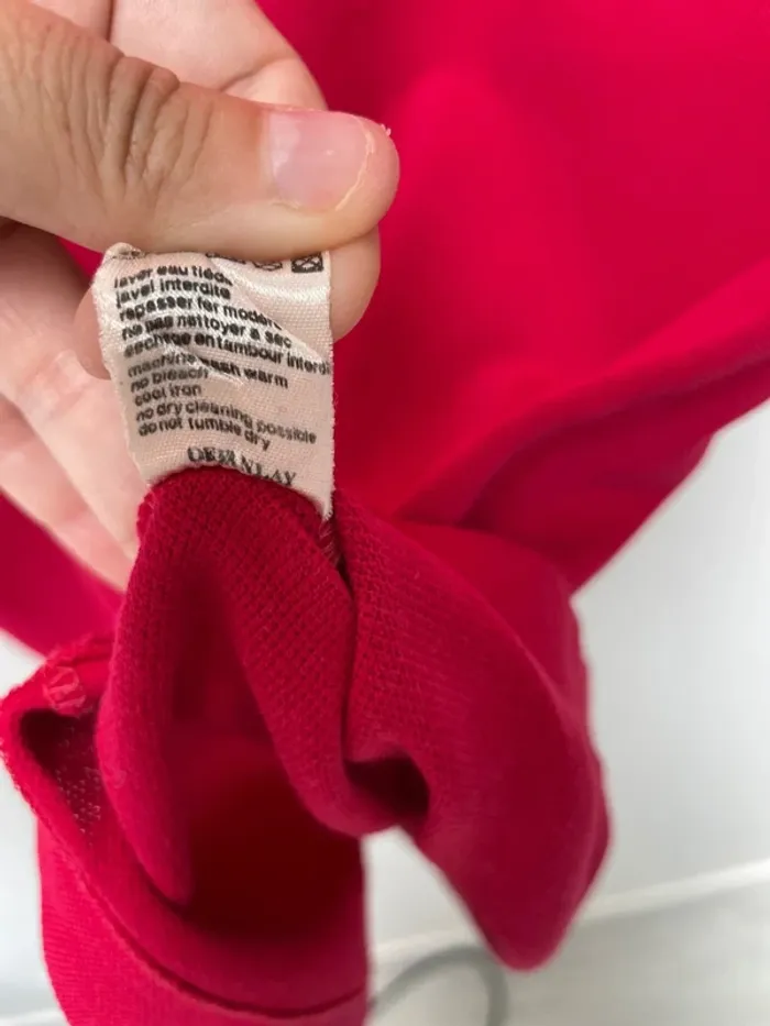 Polo framboise Lacoste vintage manches courtes taille 5 homme Made in France 🇫🇷 - photo numéro 8